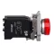 Pilot Light, Metal, Red, Ø22, Plain Lens With BA9s Bulb, 230…240 V AC