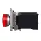 Pilot Light, Metal, Red, Ø22, Plain Lens With BA9s Bulb, 230…240 V AC