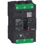 Circuit Breaker ComPact NSXm H (70 KA At 415 VAC), 3P 3d, 80 A Rating TMD Trip Unit, EverLink Connec...