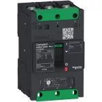 Circuit Breaker ComPact NSXm N (50 KA At 415 VAC), 3P 3d, 50 A Rating TMD Trip Unit, EverLink Connec...
