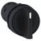 Monolithic Selector Switch, Plastic, Black, Ø22, Stay Put, 2 Positions, Stay Put, 1 NO + 1 NC