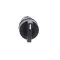 Monolithic Selector Switch, Plastic, Black, Ø22, Stay Put, 2 Positions, Stay Put, 1 NO + 1 NC