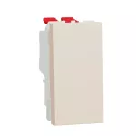 Switch, New Unica, Intermediate, 10AX, 1 Module, Screwless Terminals, Untreated, IP4X, Beige