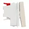 Switch, New Unica, Intermediate, 10AX, 1 Module, Screwless Terminals, Untreated, IP4X, Beige