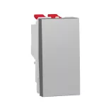 Switch, New Unica, Intermediate, 10AX, 1 Module, Screwless Terminals, Painted, IP4X, Aluminium