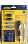 Reversible Ratchet Screwdriver 1/4" 36pcs & Cutter Hardwell