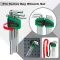 9PCS Long Type Ball Point Hex Key Wrench Set
