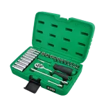 24PCS Professional Grade 1/4" DR. Flank Socket Set