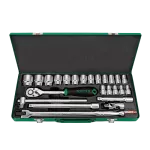 24 PCS 1/2" DR. Socket Set - Satin TopTul