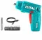 TOTAL CORDLESS SCREWDRIVER 4V / 1.5Ah