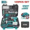 TOTAL SET CORDLESS DRILL Li-ion 12V 128PCS