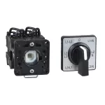 Harmony K1, K2, Cam Voltmeter Switch, 3L And 3LN, 45°, 12 A For Ø22 Mm