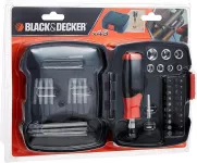 Black + Decker Hand Ratchet Set With Screwdriver Bits And Box Nuts 43-Piece