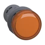Round Pilot Light Ø 22 - Orange - Integral LED - 220 V AC- Screw Clamp Terminals
