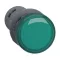 Round Pilot Light Ø 22 - Green - Integral LED - 220 V AC - Screw Clamp Terminals
