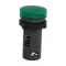 Round Pilot Light Ø 22 - Green - Integral LED - 220 V AC - Screw Clamp Terminals