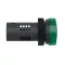 Round Pilot Light Ø 22 - Green - Integral LED - 220 V AC - Screw Clamp Terminals
