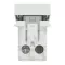 One-way switch 16A screws indic  lamp 1m - white