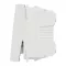 One-way switch 16A screws indic  lamp 1m - white