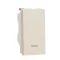 Pushbutton Switch, New Unica, Location Lamp, 10 A, 1 Module, Beige