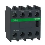 Auxiliary Contact Block, TeSys D, 2NO + 2NC, Front Mounting, Screw Terminals