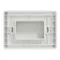 IP55 3 modules Unica Studio frame white