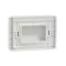 IP55 3 modules Unica Studio frame white