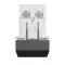 One-way switch 16A screws 1module - Black