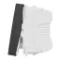 One-way switch 16A screws 1module - Black
