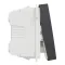 One-way switch 16A screws 1module - Black