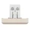 10AX one way switch screw 2 mod - Beige