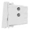 32A double pole one way with lamp - white
