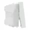 One-way switch 16A screws 2modules - white