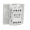 One-way switch 16A screws 2modules - white