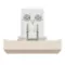 One-way switch 16A screws 2modules - Beige
