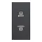 Schneider Electric Euroamerican Socket outlet 1m shuttered - Black