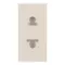 Schneider Electric Euroamerican Socket outlet 1m shuttered - Beige