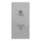 Schneider Electric Euroamerican Socket outlet 1m shuttered - Aluminium
