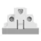 British SO Unswitched 15A 2P+E aluminium - Aluminium