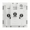 British SO Unswitched 15A 2P+E aluminium - Aluminium