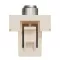 Toma TV/SAT tipo F 1 mod. Beige
