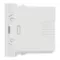USB 2.0 connector charger 1module - white