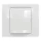 1gang frame IP44 white - white