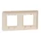 2gangs Unica Studio frame beige