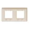 2gangs Unica Studio frame beige