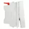 Schneider Electric Pushbutton switch 10A 1module - white
