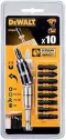 DEWALT Set Of 10 Pieces With Pivotal Insert Holder Strong Magnetic Corner Connecting Rod Extended FlexTorq
