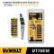 DEWALT Set Of 10 Pieces With Pivotal Insert Holder Strong Magnetic Corner Connecting Rod Extended FlexTorq
