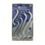 Double Ring Spanner Set S-Type 5 Pcs 10 X 11-18 X 19 Mm