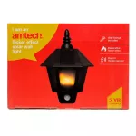 Flicker effect solar motion sensor wall light